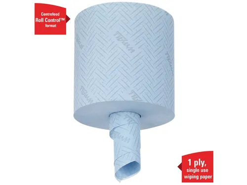 Poetsrol WypAll L10 1-laags 18,3cmx239m 630 vel blauw 7494