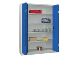 Ruime Vouwdeurkast 1950x1500x400mm 4legborden Ral7035 Front Ral5010