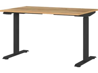 Elektrisch ihv bureau,HxBxD 720-1200x1200x800mm,blad Navarra-eiken - 1