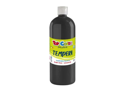 ToyColor plakkaatverf fles 1L zwart