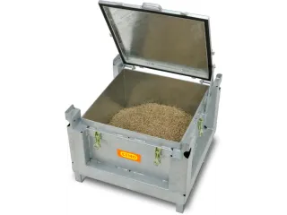 lithium-ion opslagcontainer,120l,HxBxD 580x715x715mm,vuurverzinkt - 4