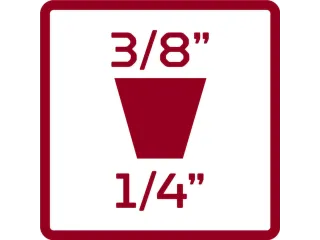 R67131002 Reductie-/magnificatieadapterset 6in2 2-delig - 6