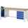 werkbank HxBxD 840-1040x2000x700mm beukblad draagverm. 1250kg 4voeten