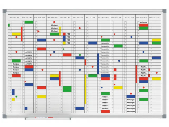 Jaarplanner MAULstandard Whiteboard 60x90cm