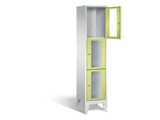 lockerkast 1850x420x500mm 1x3 vakken Cilinderslot Poten, RDS1108060 - 1