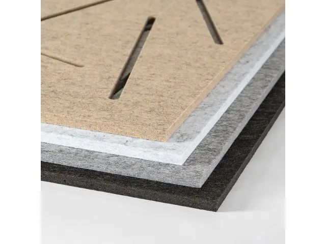 Akoestisch plafondpaneel met patroon uitsnede 60x120cm Zwart