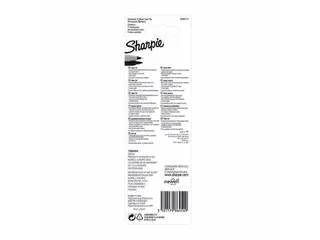 Viltstift Sharpie Twin Tip rond 0.5mm en 0.9mm blister 2 stuks Zwart - 3