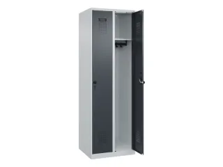 locker,HxBxD 1850x600x500mm,2vak,vak B 300mm,draaigrendel - 2