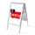 Stoepbord A1 complete set met print "A Emporter" Wit