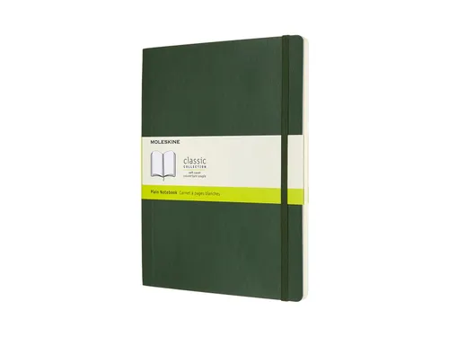Notitieboek Moleskine XL 190x250mm blanco soft cover myrtle green