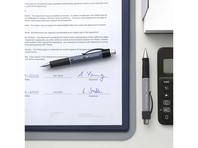 Balpen Faber-Castell Grip plus steengrijs