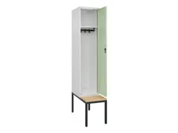 locker met bank,HxBxD 2120x400x815mm,1vak,vak B 400mm,cilinderslot
