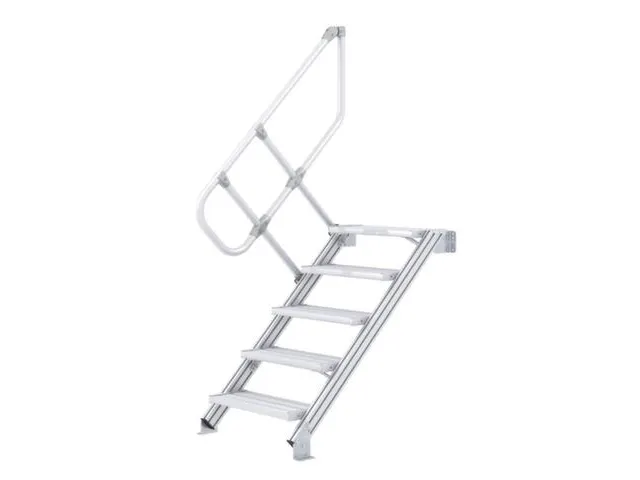 industrietrap bordes H 2 36m 11treden trede B 600mm 45° aluminium