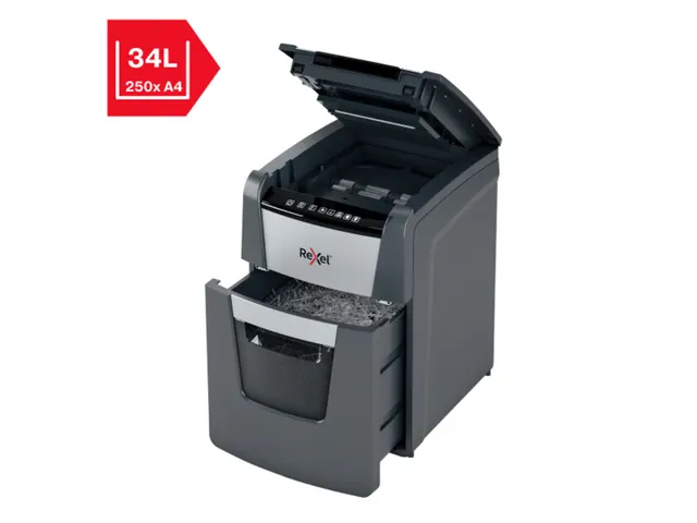 Papiervernietiger Rexel Optimum Auto+ 100X P-4 snippers 4x28mm