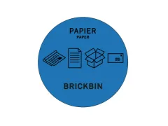 Brickbin Forex Afvalstroomsticker Papier