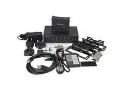 Multi-input Hdbaset Extender Met Switch Dp, Vga, Hdmi Over Cat5/cat6