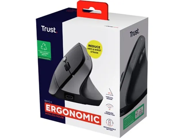 Bayo II draadloze ergonomische muis rechtshandig