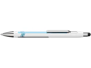 Balpen Schneider Epsilon Touch Blauwschrijvend, Huls Wit/blauw - 3