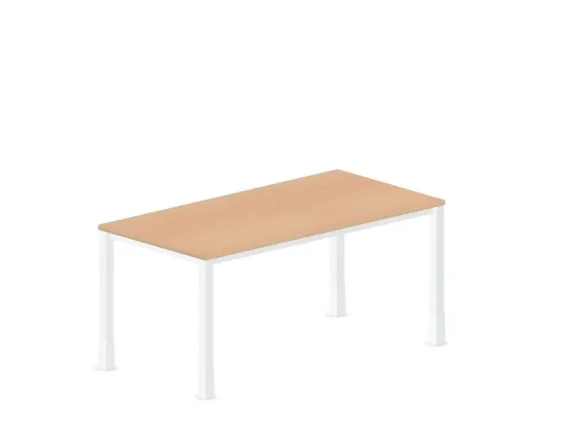 In hoogte verstelbaar bureau,HxBxD 720-840x1600x800mm,NE-esdoorn
