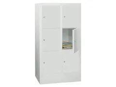 Lockersysteem 1187x630x500mm 2x3 Vakken 300mm Cilinderslot