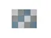 Akoestische PET-vilt wandtegels 30x30cm Combi Blauw 12 Stuks