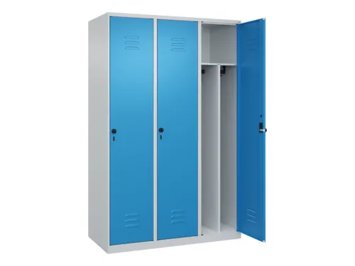 locker voor scheiding van kleding,HxBxD 1850x1200x500mm,3vak