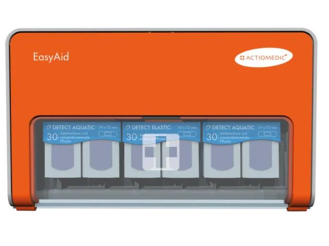 pleisterdispenser,60x waterafstotend,30x elastisch,Detecteerbaar,blauw