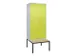 locker voor scheiding van kleding,HxBxD 2120x800x815mm,2vak
