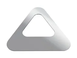 Oplegdeksel,V. Afvalbak 1X60L,Driehoekig,1Opening,Staal,Zilverkleurig