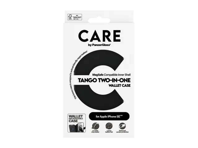PanzerGlass CARE by Tango 2-in-1 Wallet Case w. Qi iPhone 17e |