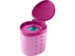 Puntenslijper Faber-Castel Grippy enkel roze met opvangbakje