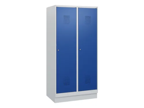 schoollocker,HxBxD 1630x800x500mm,2vak,vak B 400mm,cil.-slot,sokkel