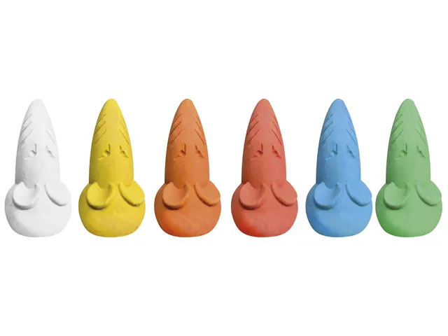 Stoepkrijt EFA muis 6 stuks assorti