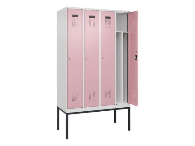 locker voor scheiding van kleding,HxBxD 2120x1200x500mm,4vak