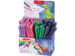 Potlood Faber-Castell grafiet Dino en Unicorn HB 80x standaard en 60x