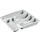 Bestekbak L 39x38x6 cm Vakken Lichtgrijs