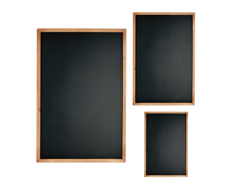 Krijtbord Seco A3 zwart met lijst