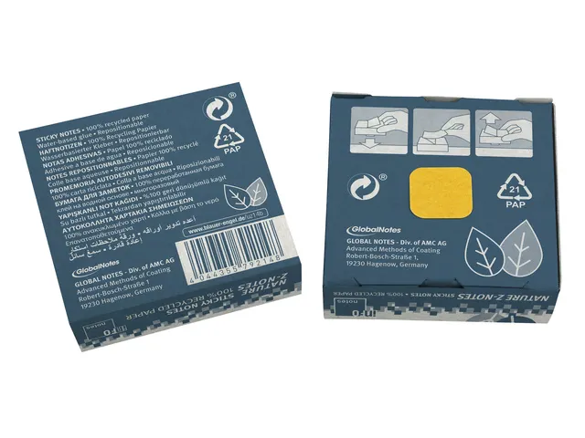 75x75mm Z-Notes 100 feuilles recyclés jaune