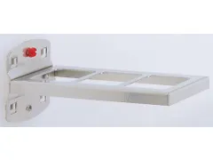 support combiné p. plaque de rangement perforée 2 pièces RAL7016