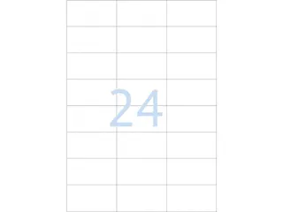 Gekleurde Etiketten 70x37mm Blauw 42812 - 2