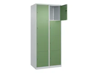 lockerkast,HxBxD 1850x800x500mm,2x4vakken,vak B 400mm,cil.-slot - 1