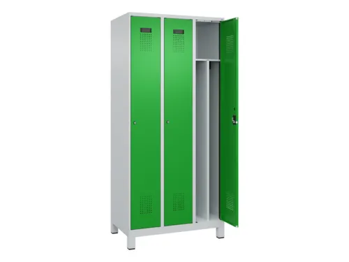 locker voor scheiding van kleding,HxBxD 1950x900x500mm,3vak