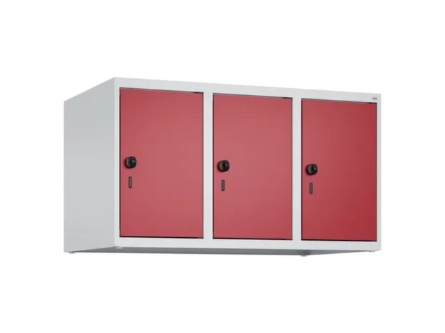 opzetkast,v. locker,3vak.,vak B 300mm,HxBxD 500x900x500mm,draaigrendel