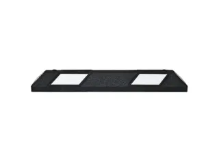 parkeerplaatsbegrenzing,B 900mm,recyclebaar rubber,zwart/wit - 1