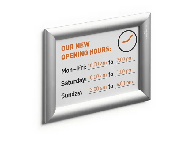 Kliklijst aluminium A5 Zilver