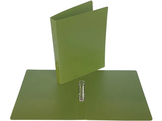 Nature ringmap voor A4 PP 2 ringen 25 mm kaki groen