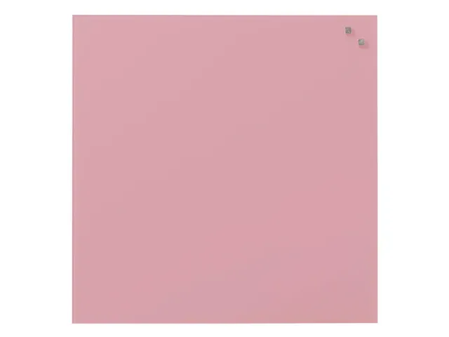 Glasmagneetbord Naga 45x45cm licht roze