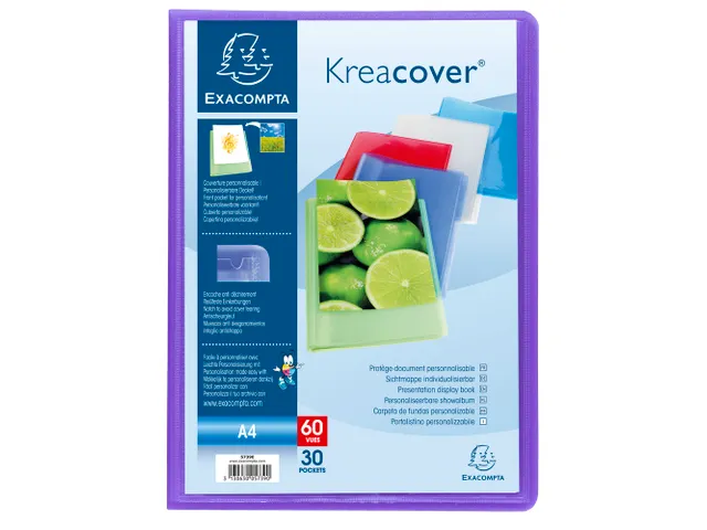 Showalbum A4 Assorti 30 Tas Halfharde Polypropyleen Kaft Kreacover