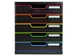 Module de classement Modulo Black Office 5 tiroirs fermés - Noir/arle