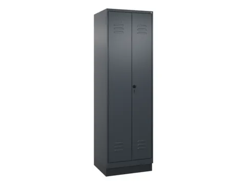 armoire vestiaire noir et blanc HxlxP 1950x600x500mm 2compart.